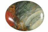 1.7" Polished Bloodstone (Heliotrope) Pocket Stone - Photo 2